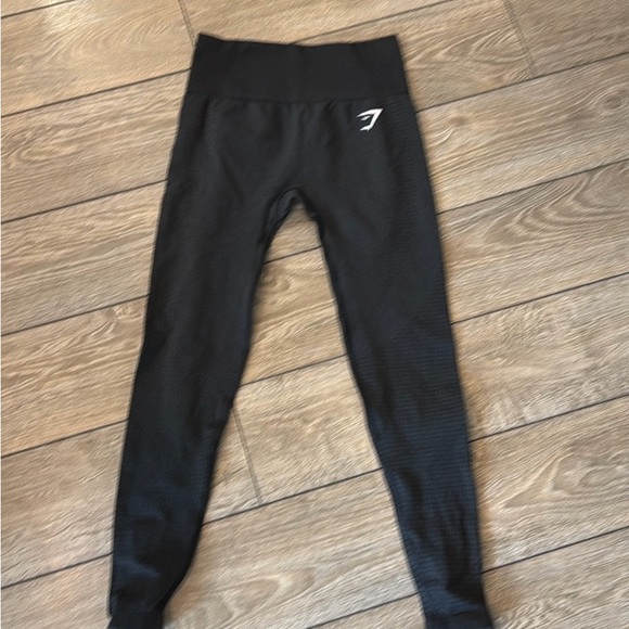 Gymshark Pants - Gymshark Textured Black Leggings